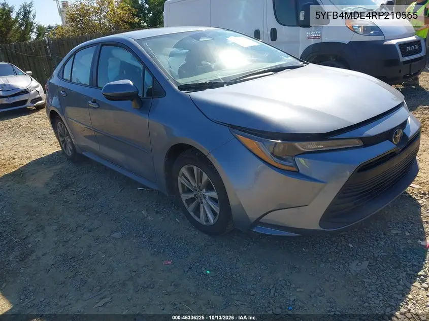 TOYOTA COROLLA 2024, VIN 5YFB4MDE4RP210565