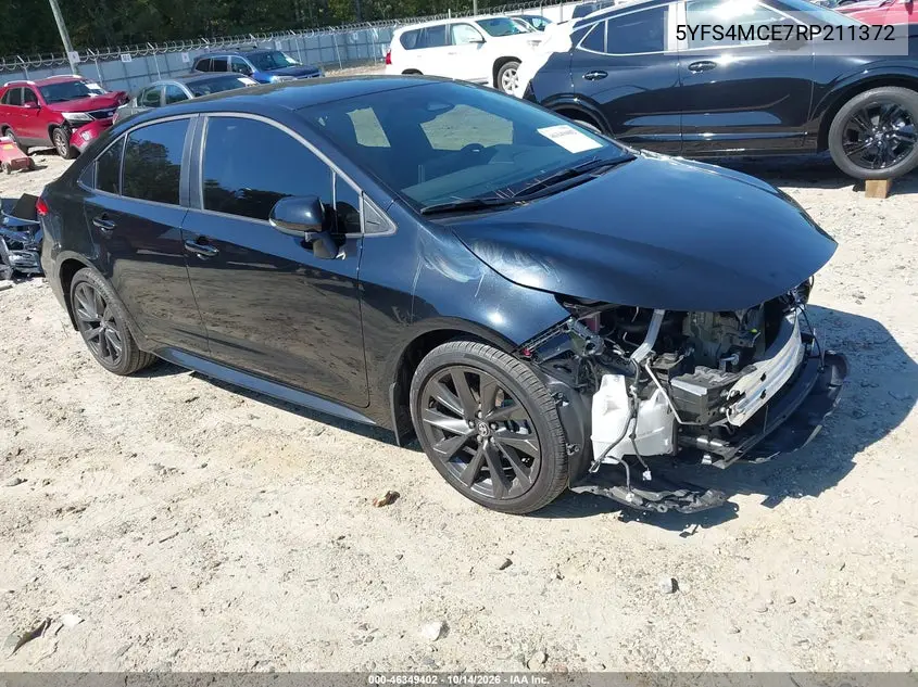 TOYOTA COROLLA 2024, VIN 5YFS4MCE7RP211372