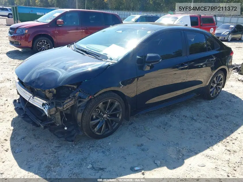 2024 TOYOTA COROLLA VIN 5YFS4MCE7RP211372 — фото 2