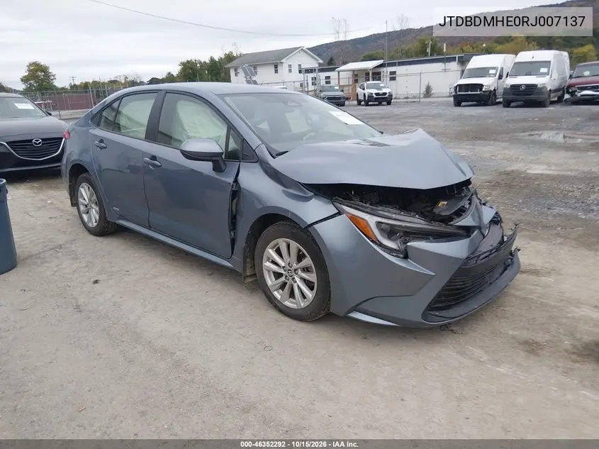 TOYOTA COROLLA 2024, VIN JTDBDMHE0RJ007137