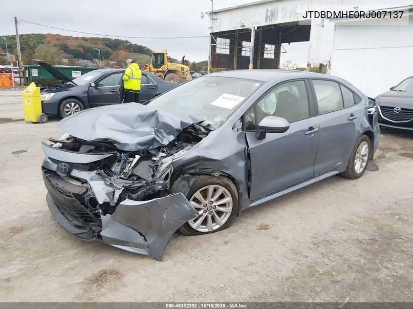 2024 TOYOTA COROLLA VIN JTDBDMHE0RJ007137 — фото 2