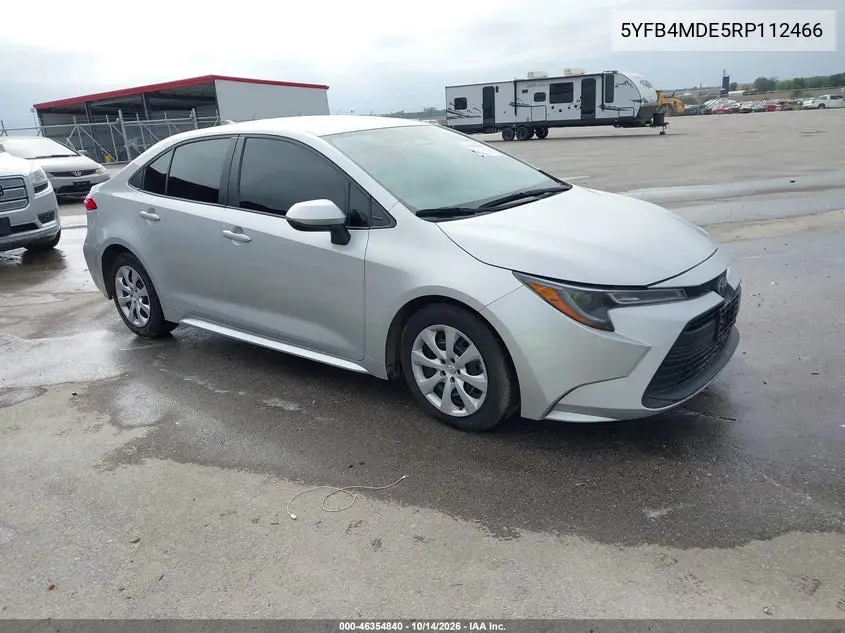 TOYOTA COROLLA 2024, VIN 5YFB4MDE5RP112466