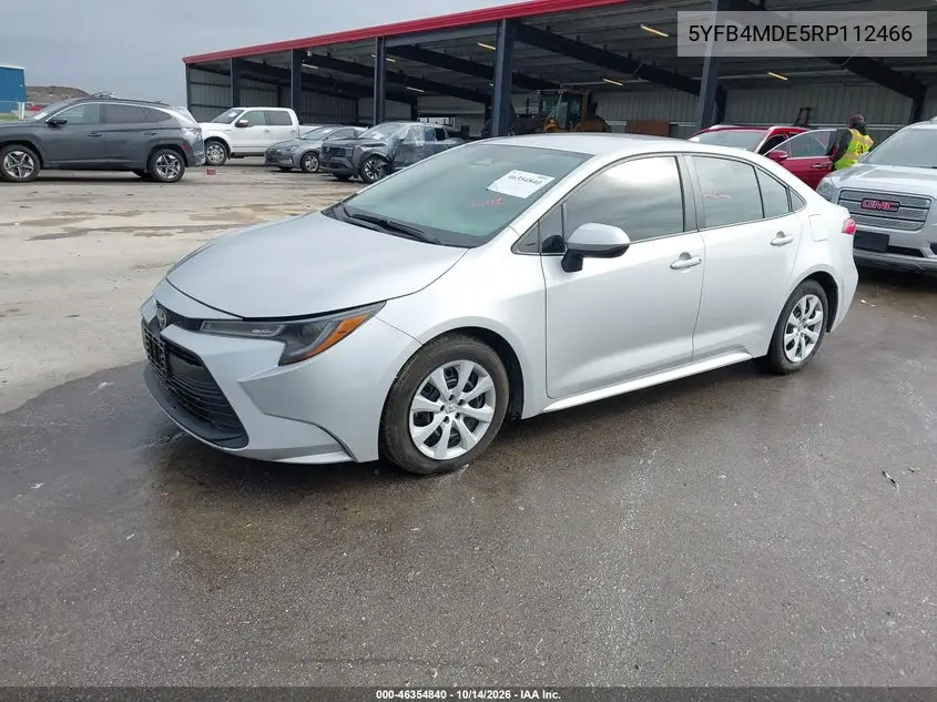 2024 TOYOTA COROLLA VIN 5YFB4MDE5RP112466 — фото 2