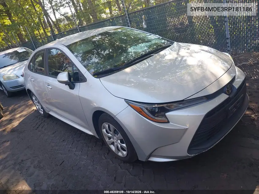 TOYOTA COROLLA 2024, VIN 5YFB4MDE3RP181186