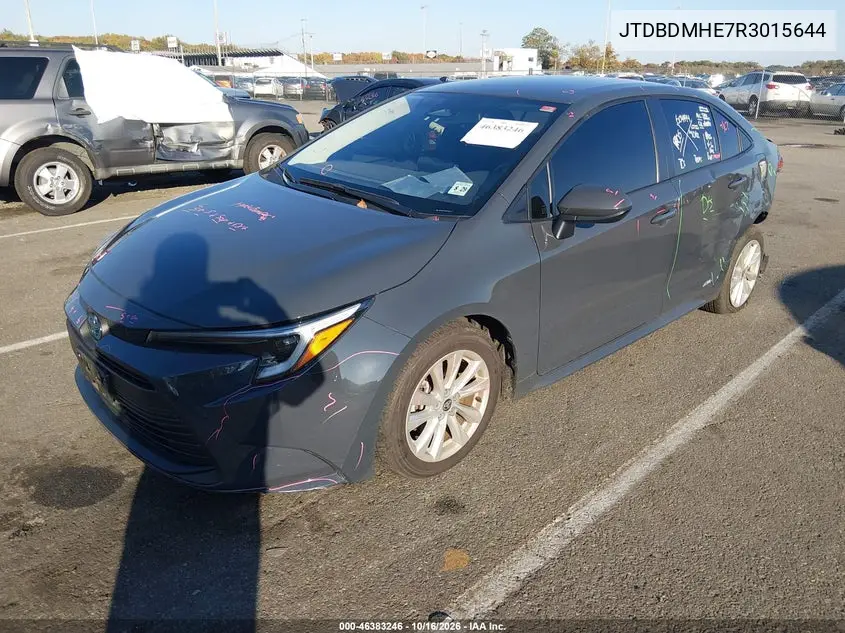 2024 TOYOTA COROLLA VIN JTDBDMHE7R3015644 — фото 2