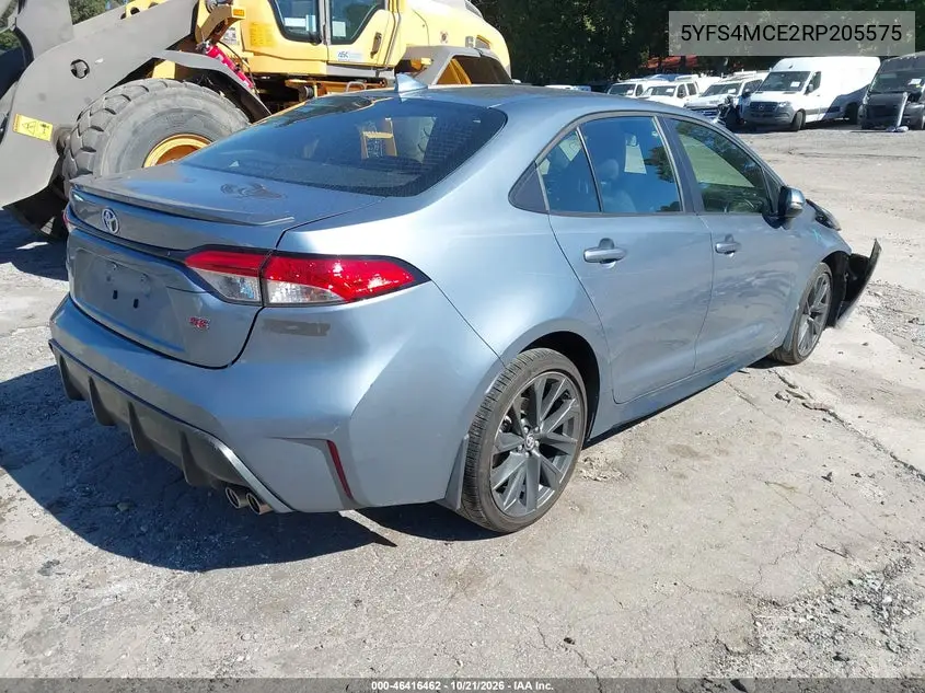 2024 TOYOTA COROLLA VIN 5YFS4MCE2RP205575 — фото 4