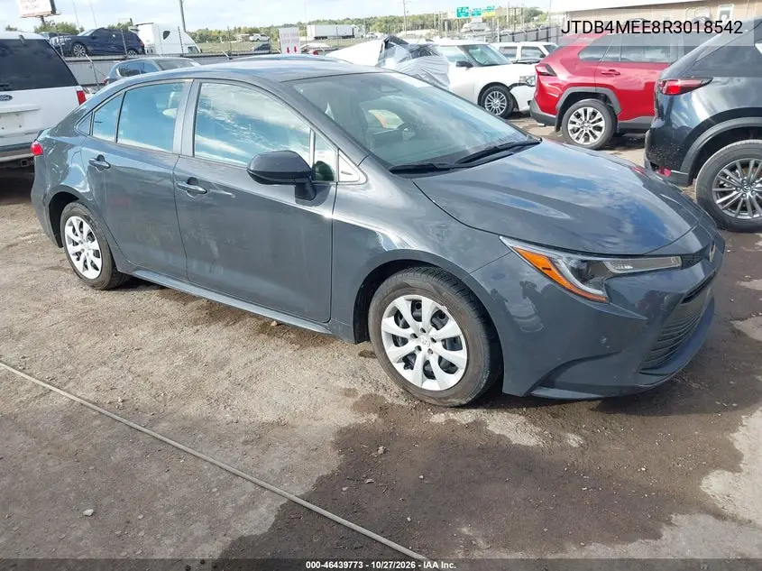 TOYOTA COROLLA 2024, VIN JTDB4MEE8R3018542