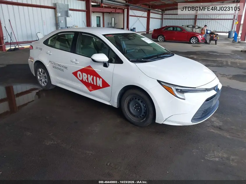 TOYOTA COROLLA 2024, VIN JTDBCMFE4RJ023105