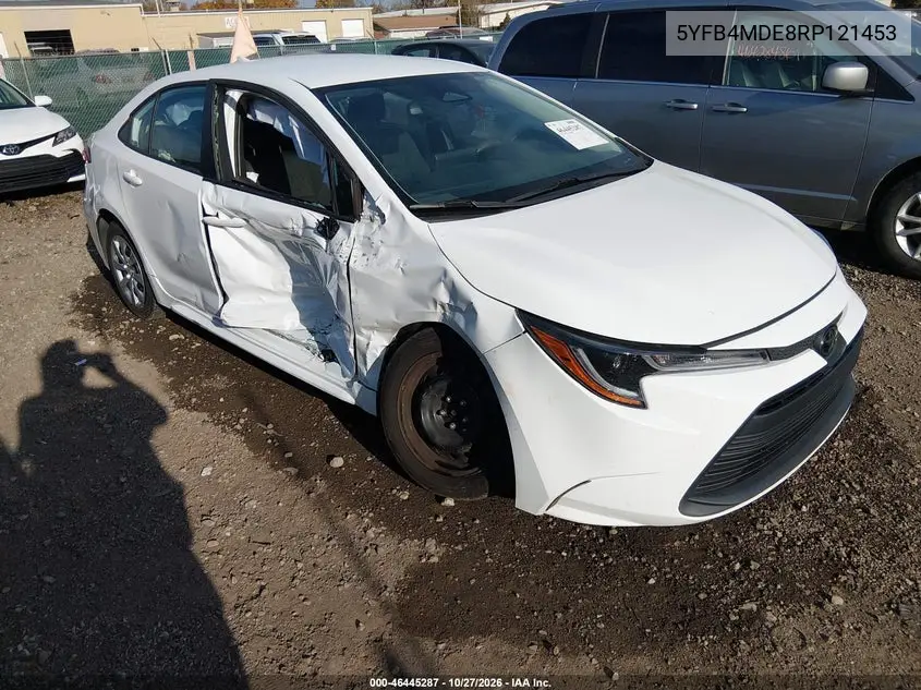TOYOTA COROLLA 2024, VIN 5YFB4MDE8RP121453