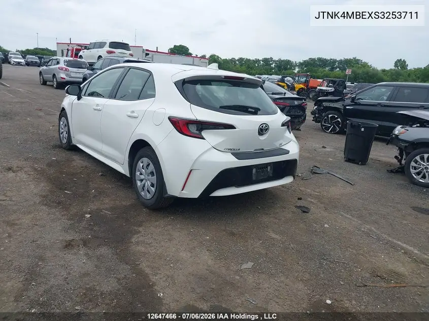 2025 TOYOTA COROLLA VIN JTNK4MBEXS3253711 — фото 3