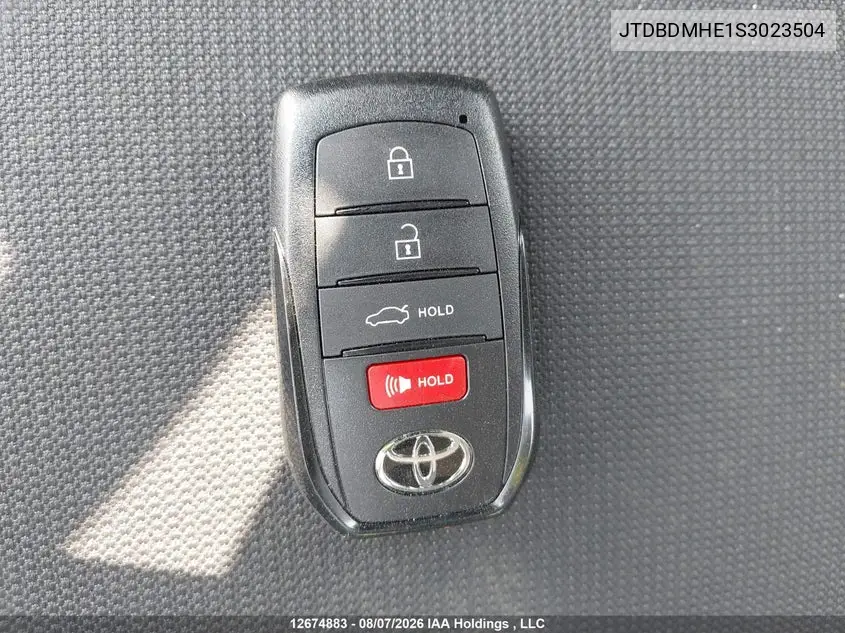 2025 TOYOTA COROLLA VIN JTDBDMHE1S3023504 — фото 10