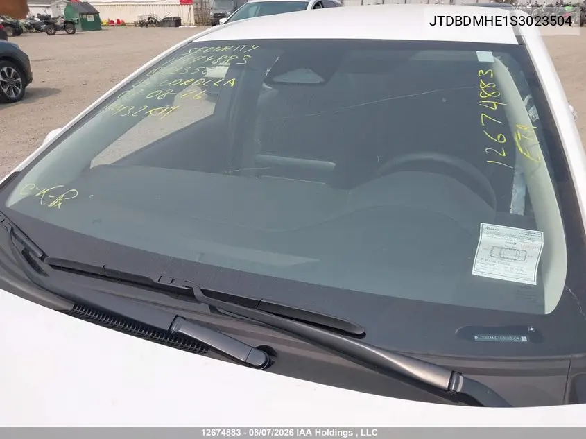2025 TOYOTA COROLLA VIN JTDBDMHE1S3023504 — фото 16