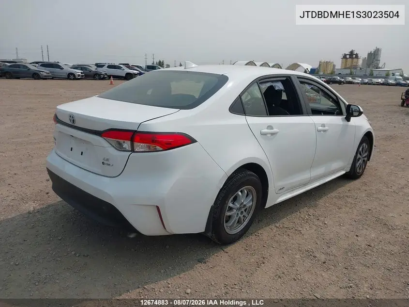 2025 TOYOTA COROLLA VIN JTDBDMHE1S3023504 — фото 4