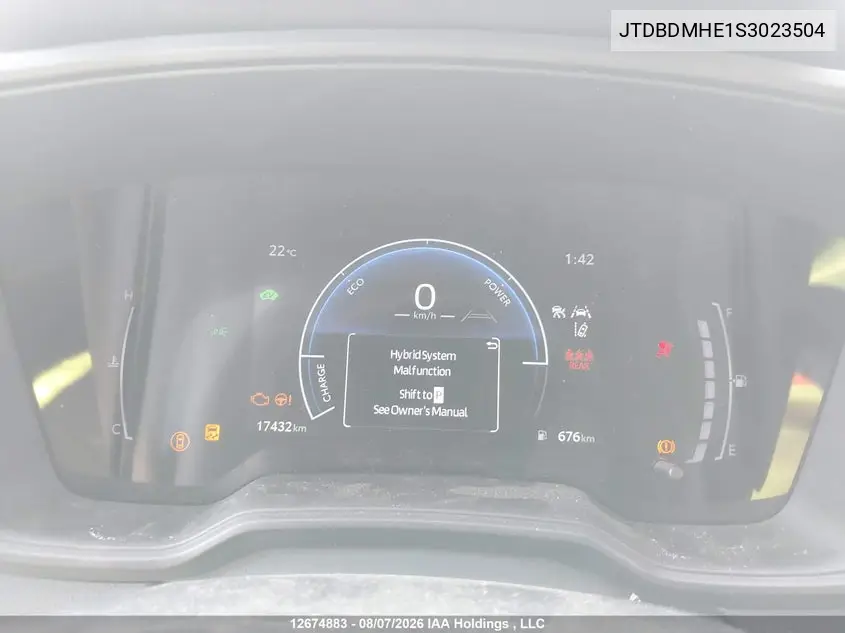 2025 TOYOTA COROLLA VIN JTDBDMHE1S3023504 — фото 7