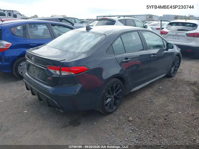 2025 TOYOTA COROLLA VIN 5YFB4MBE4SP230744 — фото 4