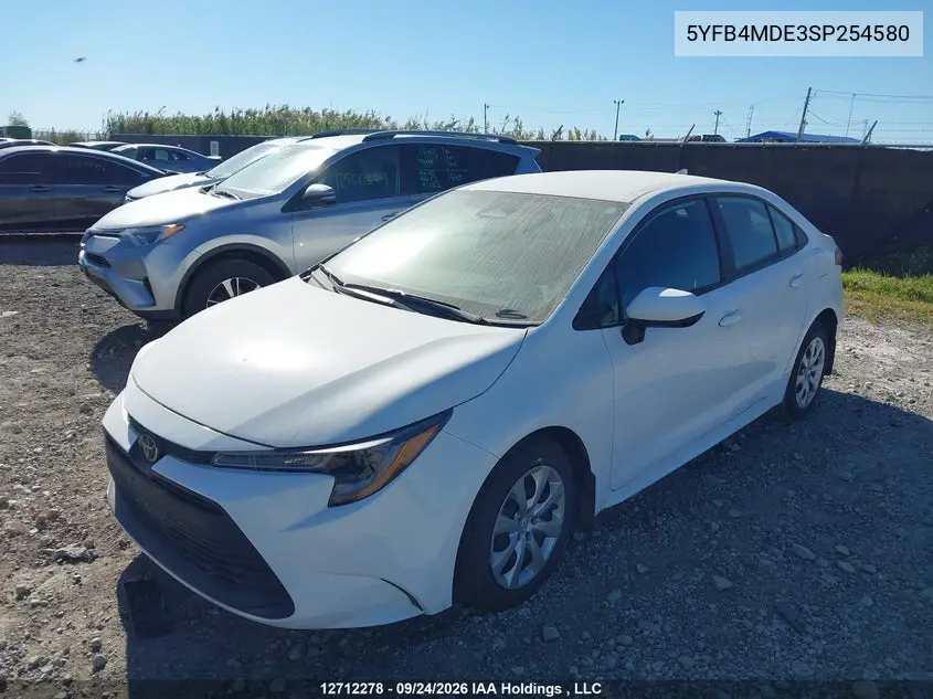 2025 TOYOTA COROLLA VIN 5YFB4MDE3SP254580 — фото 2