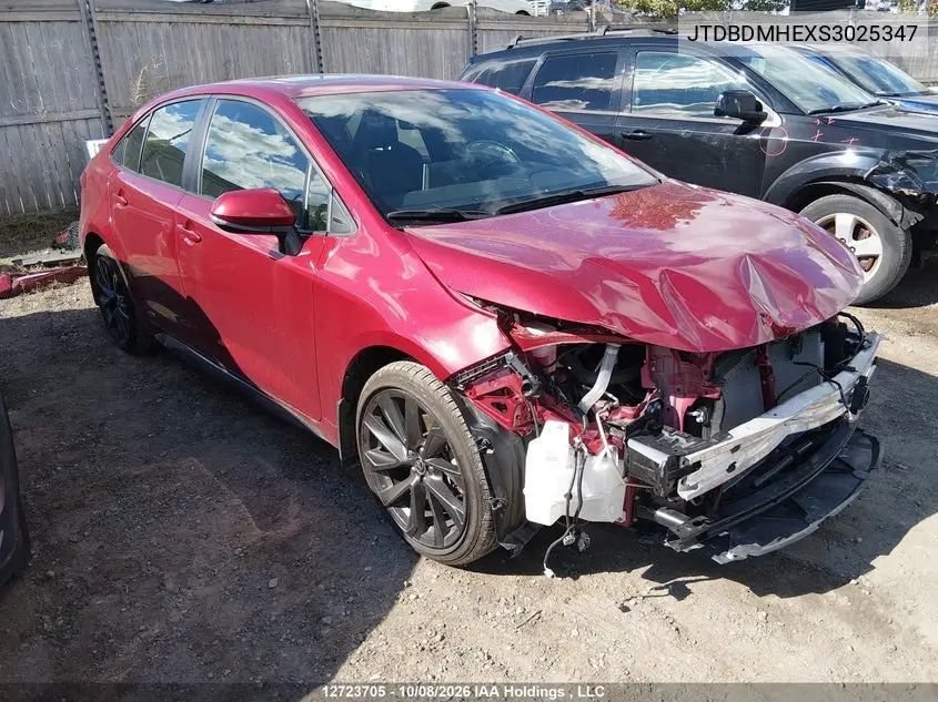 TOYOTA COROLLA 2025, VIN JTDBDMHEXS3025347