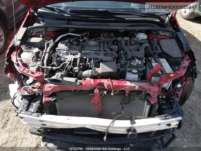 2025 TOYOTA COROLLA VIN JTDBDMHEXS3025347 — фото 10