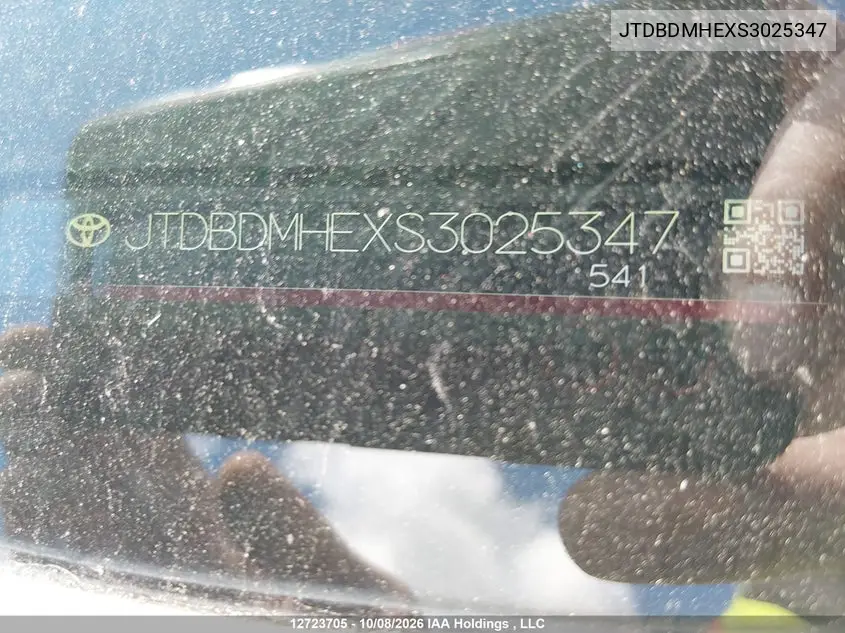 2025 TOYOTA COROLLA VIN JTDBDMHEXS3025347 — фото 19