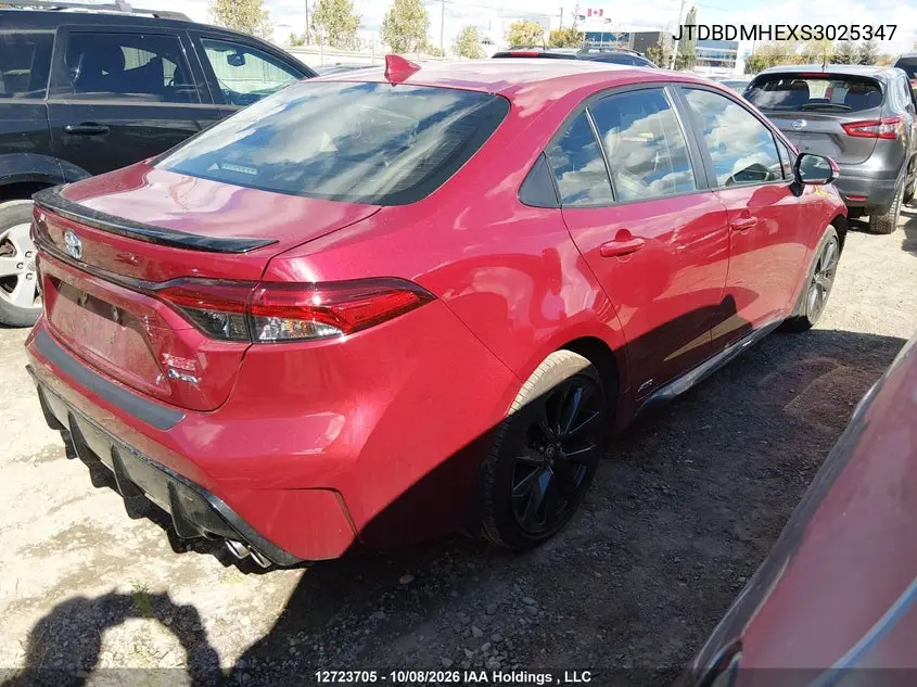 2025 TOYOTA COROLLA VIN JTDBDMHEXS3025347 — фото 4