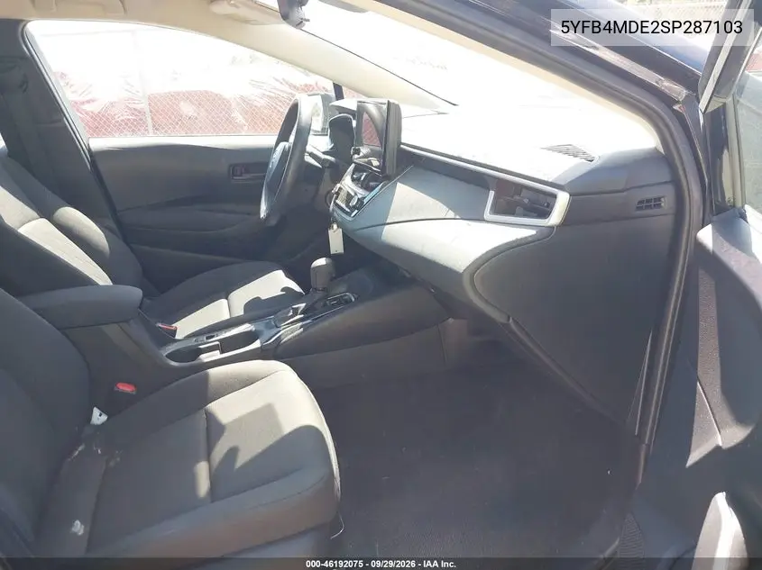 2025 TOYOTA COROLLA VIN 5YFB4MDE2SP287103 — фото 5