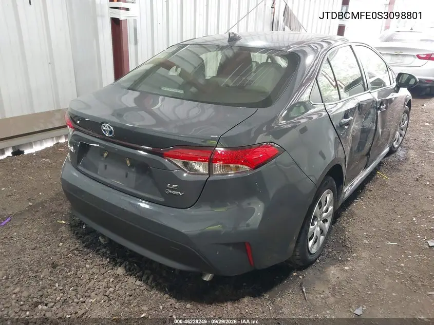 2025 TOYOTA COROLLA VIN JTDBCMFE0S3098801 — фото 4