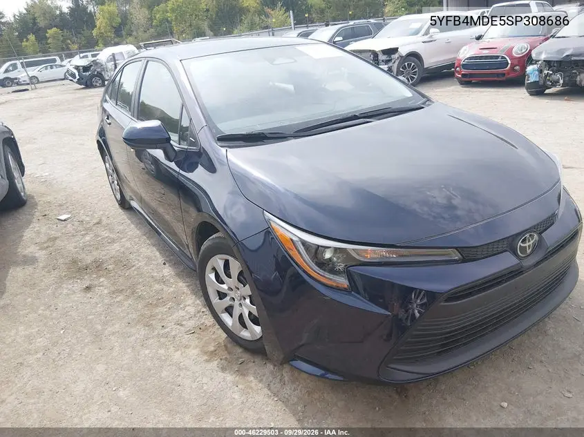 TOYOTA COROLLA 2025, VIN 5YFB4MDE5SP308686