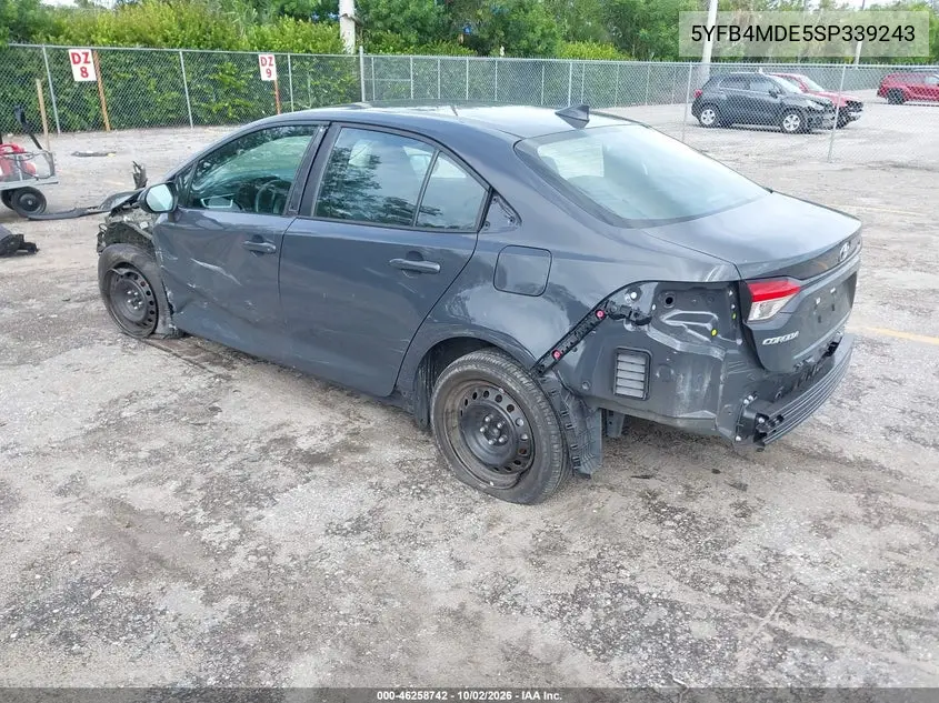 2025 TOYOTA COROLLA VIN 5YFB4MDE5SP339243 — фото 3