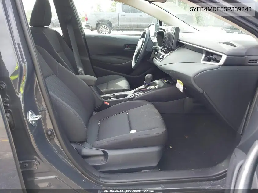 2025 TOYOTA COROLLA VIN 5YFB4MDE5SP339243 — фото 5