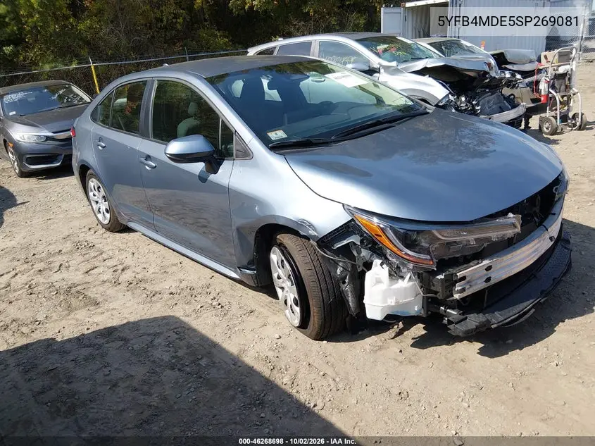 TOYOTA COROLLA 2025, VIN 5YFB4MDE5SP269081