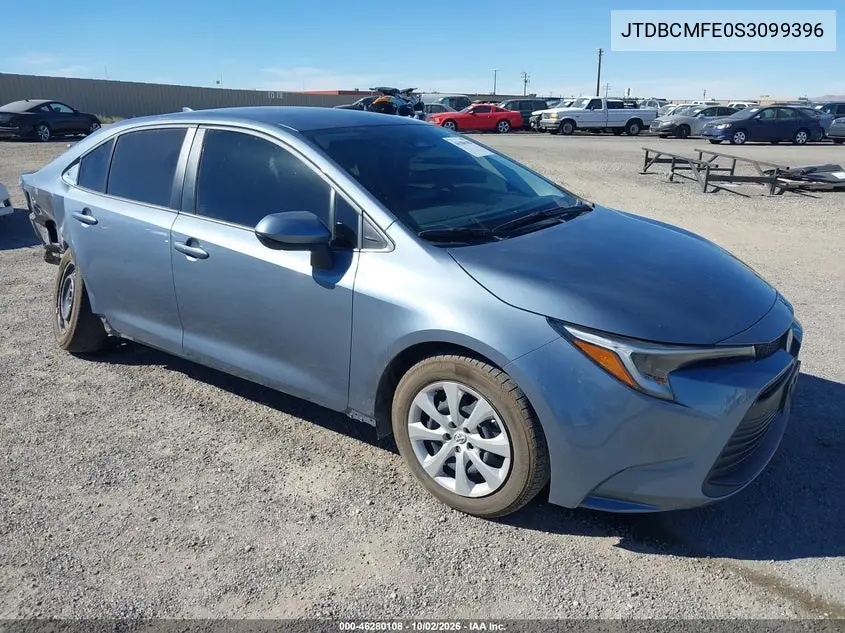 TOYOTA COROLLA 2025, VIN JTDBCMFE0S3099396