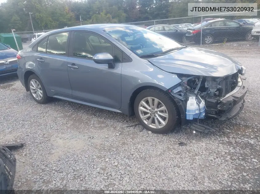 TOYOTA COROLLA 2025, VIN JTDBDMHE7S3020932