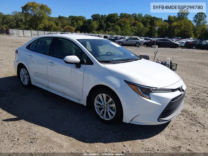 TOYOTA COROLLA 2025, VIN 5YFB4MDE5SP299780