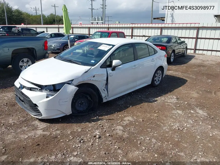 2025 TOYOTA COROLLA VIN JTDBCMFE4S3098977 — фото 2