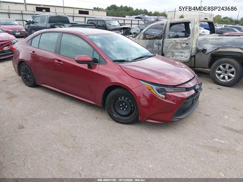 TOYOTA COROLLA 2025, VIN 5YFB4MDE8SP243686