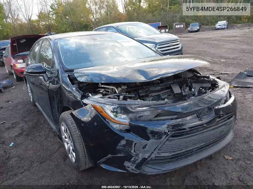 TOYOTA COROLLA 2025, VIN 5YFB4MDE4SP266849