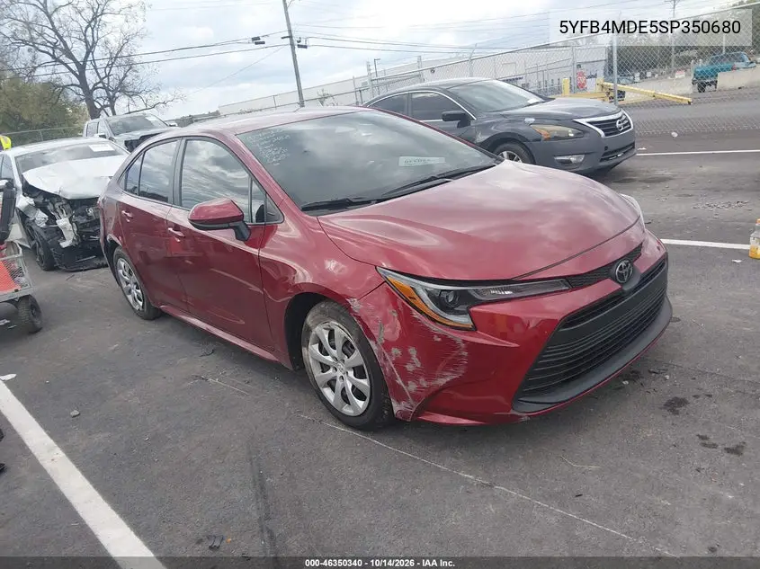 TOYOTA COROLLA 2025, VIN 5YFB4MDE5SP350680