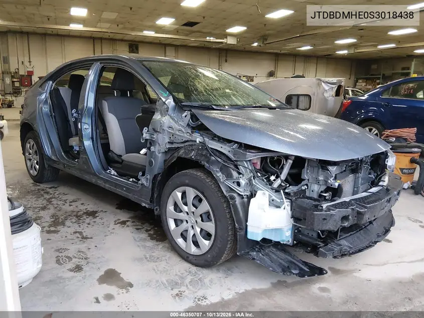 TOYOTA COROLLA 2025, VIN JTDBDMHE0S3018438