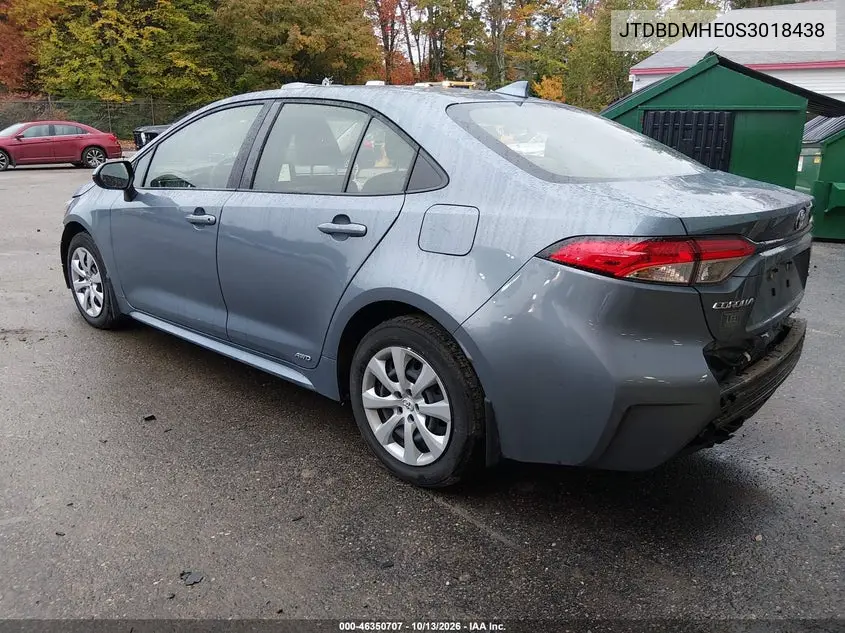 2025 TOYOTA COROLLA VIN JTDBDMHE0S3018438 — фото 3