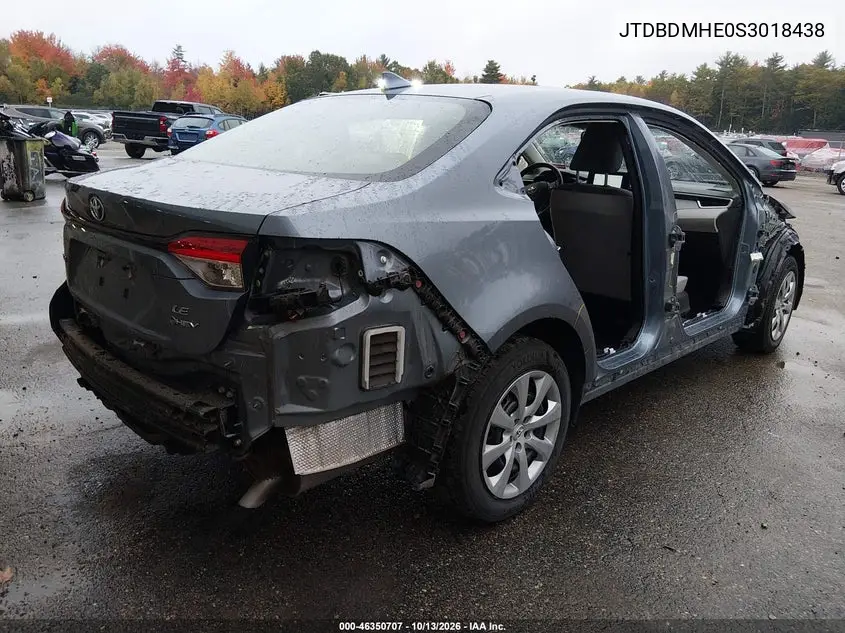 2025 TOYOTA COROLLA VIN JTDBDMHE0S3018438 — фото 4