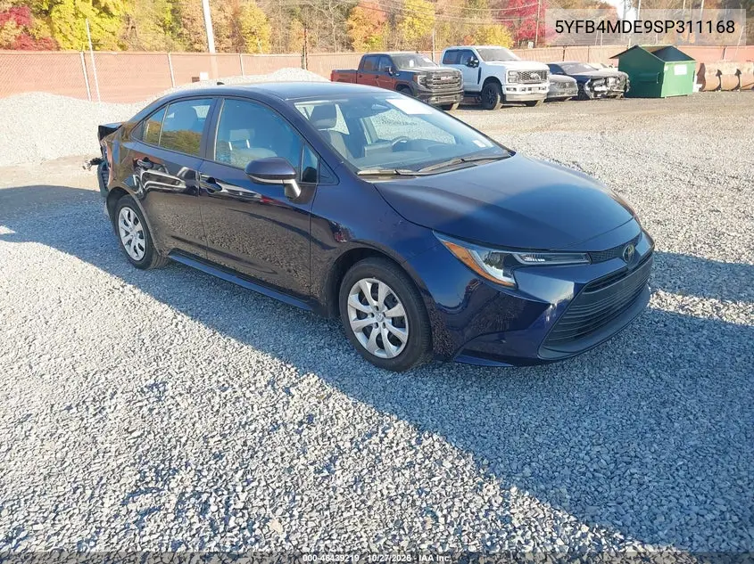 TOYOTA COROLLA 2025, VIN 5YFB4MDE9SP311168