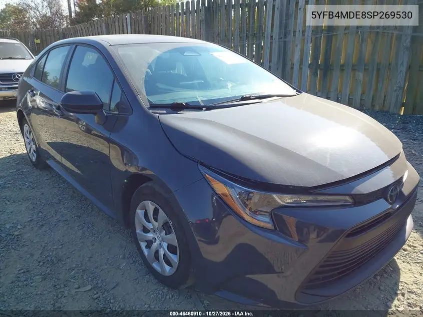 TOYOTA COROLLA 2025, VIN 5YFB4MDE8SP269530