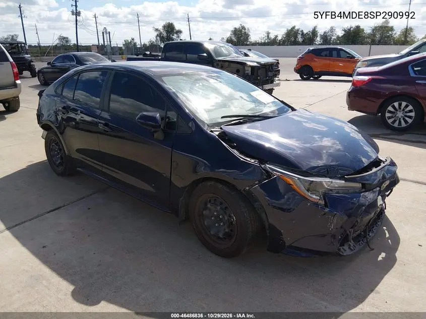 TOYOTA COROLLA 2025, VIN 5YFB4MDE8SP290992