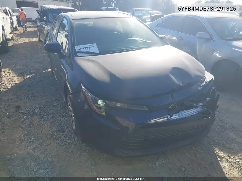 TOYOTA COROLLA 2025, VIN 5YFB4MDE7SP291325