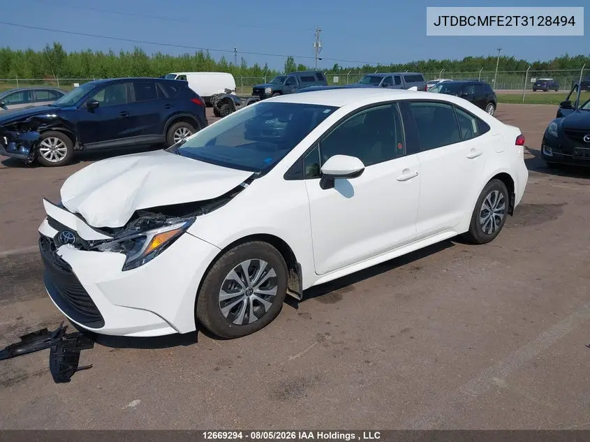 2026 TOYOTA COROLLA VIN JTDBCMFE2T3128494 — фото 2