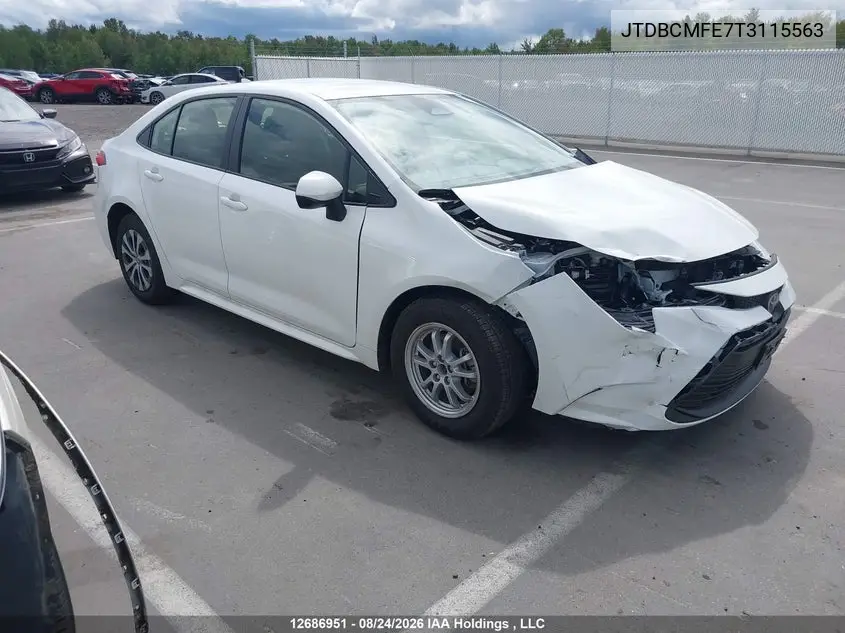 TOYOTA COROLLA 2026, VIN JTDBCMFE7T3115563