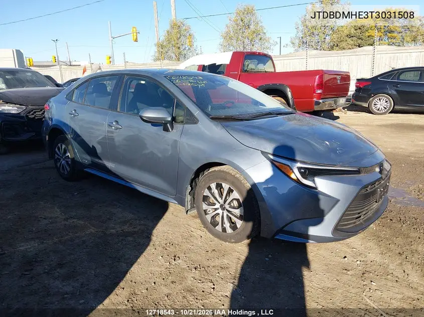 TOYOTA COROLLA 2026, VIN JTDBDMHE3T3031508
