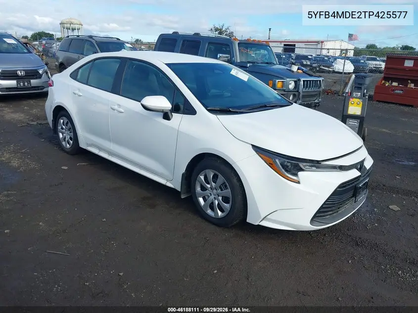 TOYOTA COROLLA 2026, VIN 5YFB4MDE2TP425577