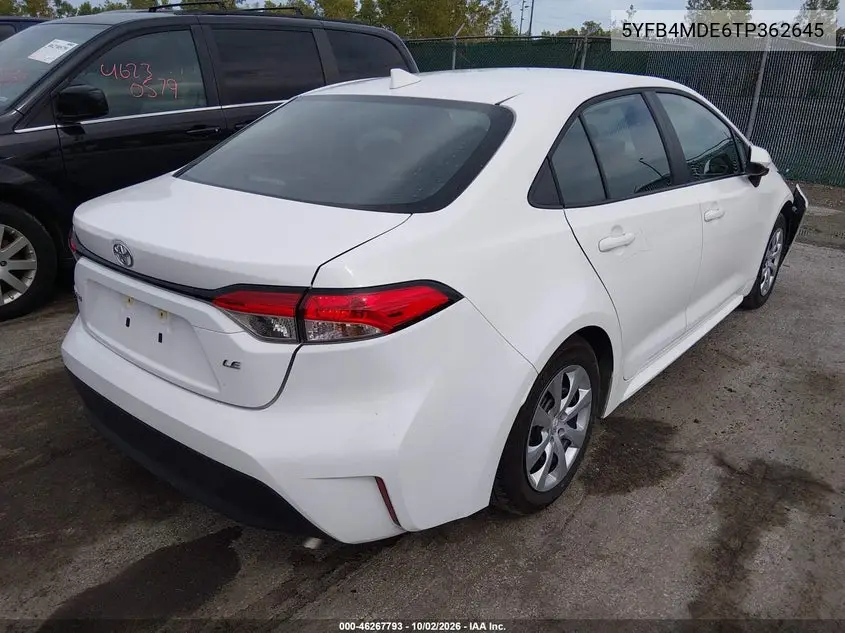 2026 TOYOTA COROLLA VIN 5YFB4MDE6TP362645 — фото 4
