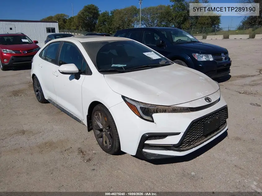 TOYOTA COROLLA 2026, VIN 5YFT4MCE1TP289190